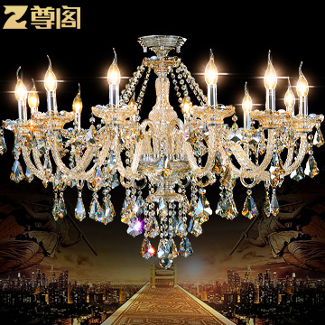12 heads crystal chandelier ceiling living room bedroom den villa dining with chandelier crystal lamp lighting