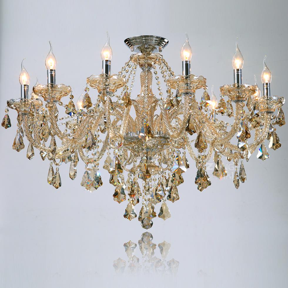 12 heads crystal chandelier ceiling living room bedroom den villa dining with chandelier crystal lamp lighting
