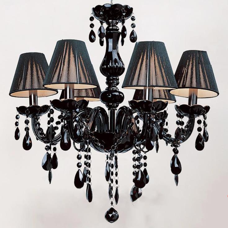 sell! black chandelie lighting with k9 crystal and 3 year warranty