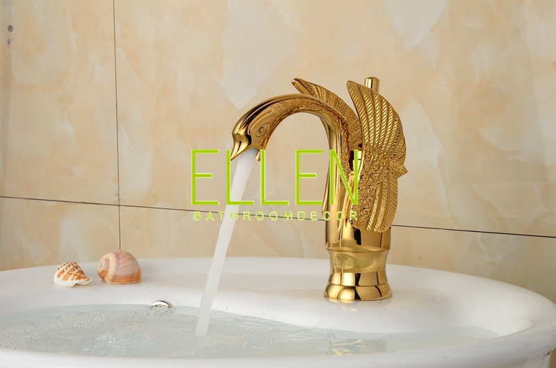 swan faucet chrome oil-rubbed bronze rose gold and white painted gold chrome faucets bathroom sink tap mixer
