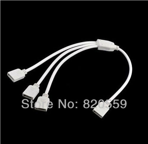 ! rgb led strip connector 1 to 3 female connector terminals for smd 3528 5050