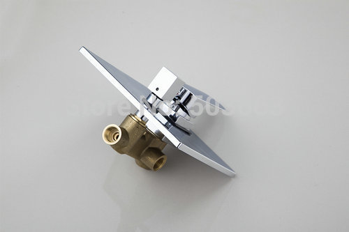hello new square shower and bath mixer brass tap with diverter chrome 5500a control valve
