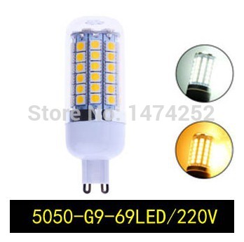 1pcs 12w led light corn bulbs ultra brightness led wall lamps g9 smd 5050 69 leds 220v 240v ceiling light sled lamp zm00141