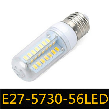 cross led energy saving corn bulbs 5730 lamp beads 56led e27 15w high brightness band transparent cover zm00718/zm00719