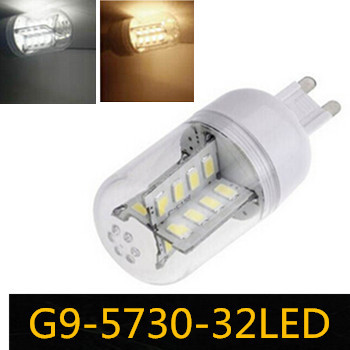 g9 32leds 5730 smd 5w led corn lights warm white lamp 220v led lighting 360 degrees energy saving zm00706/zm00707