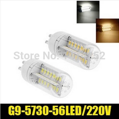 g9 56led lamp corn light bulb white warm white 15w 5730 smd high power led lighting ultra bright zm00722