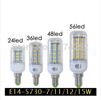 led e14 5730 led corn light bulb 7w 11w 12w 15w led lamps 220v cold white warm white bulb led lights zm00249/zm00256