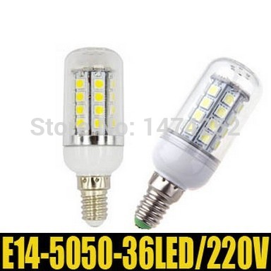 led lamp e14 5050 220v 7w 36smd led corn light bulb gu10 white warm white energy saving led light brand whole lotzm00690