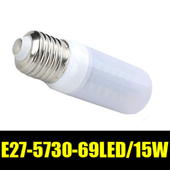 led lamps e27 220v 15w 5730 5630 cool white / warm white corn lights bulb lighting energy saving lights zm01098
