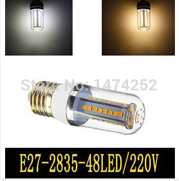 led lamps e27 2835 smd led corn bulbs 48led 9w 200v color warm white/ cool white zm00470/zm00471
