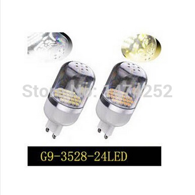 led lamps energy saving lights 3w g9 24 leds 3528 smd corn spot light lamp bulb warm white /cold white zm00037