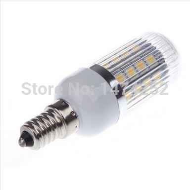 stripe cover e14 36led light lamp bulb 5050 smd 7w warm white lamp 220v led lighting 360 degrees energy saving lights zm00786