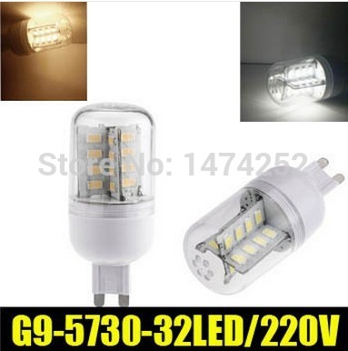 stripe cover g9 32led light lamp bulb 5730 smd 7w warm white lamp 220v led lighting energy saving zm00706