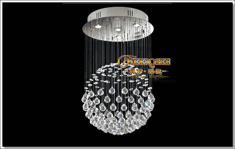 ball shape modern crystal ceiling lamp fixture crystal light lamparas lighting fixture for stairs, meeting room guarantee - Click Image to Close