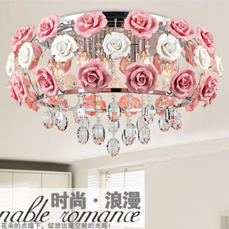 modern flower shape glass crystal chandelier restaurant light roses shaped lamp shade dia 480mm - Click Image to Close