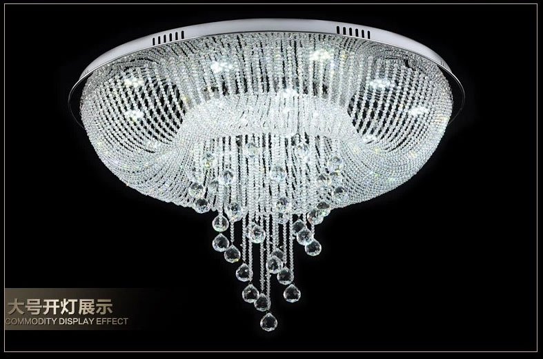 top-class el lustre crystal led chandelier foyer lighting modern design living room lighting chandelier crystal lamps