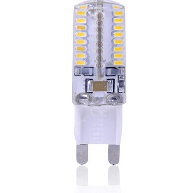 ac220v 240v g9 3014 10w led light bulb led spotlight silica gel crystal 64 smd led bulb lamp warm/cool white zm00155