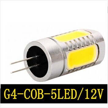g4 5leds cob 7.5w home led corn bulb spotlight dc12v cabinet rv for boats landscaping light g4 chip cob zm00181