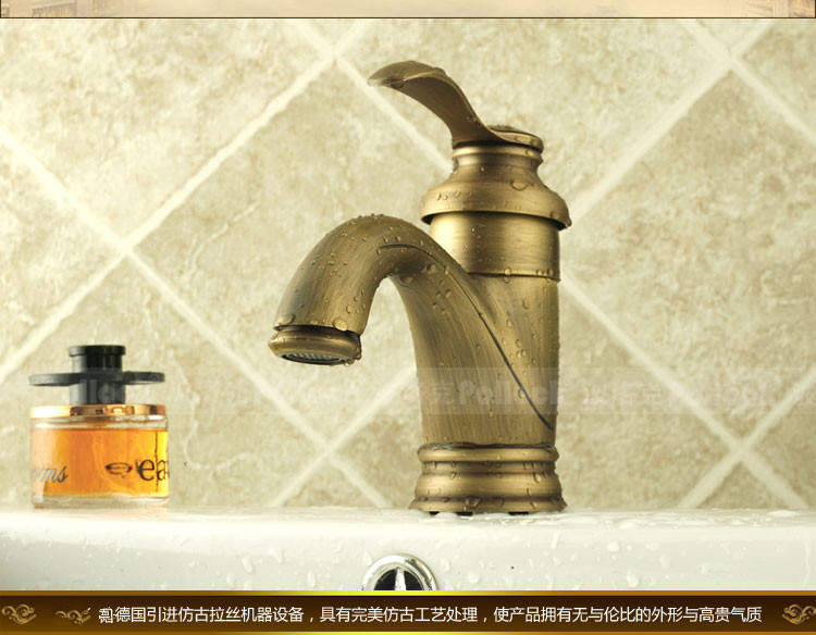 antique classic solid brass copper bathroom sink basin faucet mixer lavatory faucet sanitary ware tapbronze torneira banheiro - Click Image to Close