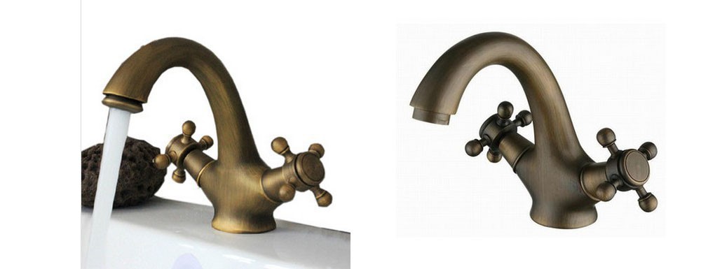 brass copper sink antique bathroom basin faucet bathroom tap and cold mixer torneiras bathroom banheiro lavabo - Click Image to Close