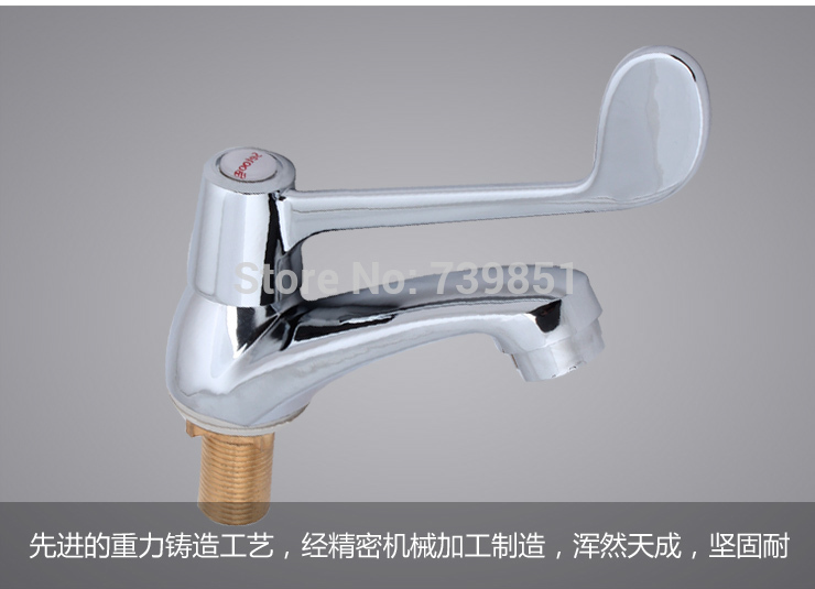 chrome single handle bathroom basin faucet single cold concealed deck mounted single hole tap for sink torneira bnaheiro