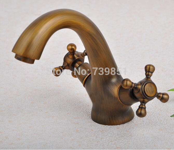 high-grade classic dual swivel handles bathroom basin faucet cold mixer water tap for sink washing hydrovalve