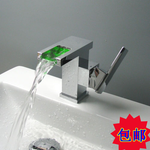 mixer water tap torneira led banheiro copper sink chrome led color changing temperature sensor bathroom faucet gfiro chuveiro