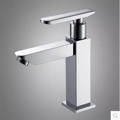 new listing noble square chrome single cold basin faucet for bathroom single handle deck mounted tap for sink mixer valve
