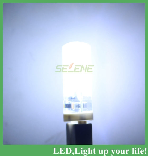 2pcs ac 220v high power silica gel e14 3014smd 64led 6w lamp led bulb lamp white or warm white corn lamp