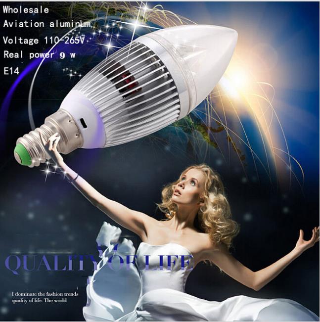 led candle light 2835 smd bulb lamps e14 3w/5w/6w/9w ac110v 220v cold white/warm white led bulb lamp led spotlight