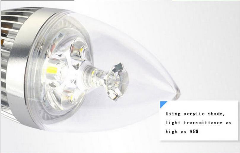 led candle light 2835 smd bulb lamps e14 3w/5w/6w/9w ac110v 220v cold white/warm white led bulb lamp led spotlight