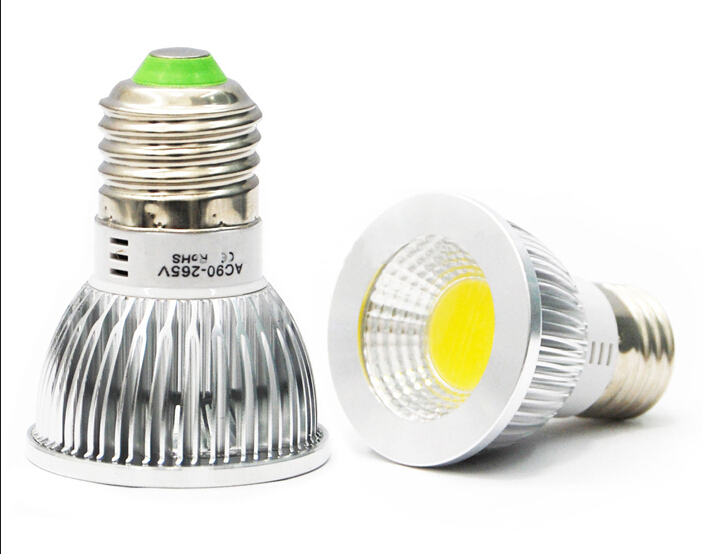 1pcs brand new ultra bright 5w 7w 9w e27 gu10 mr16 dimmable led cob spot down light 110v 220v cool warm white bulb