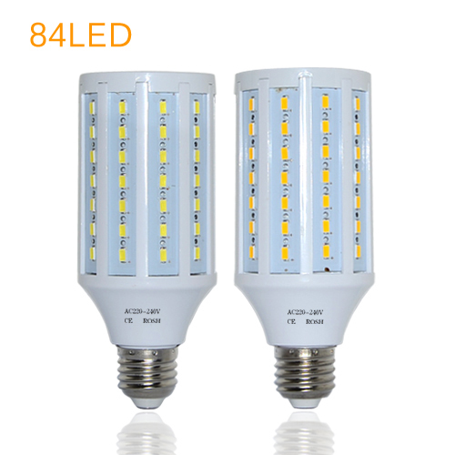 super power ac 220v 240v 25w e27 84 led lamps high lumen 5730 smd corn bulb pendant lights chandelier ceiling light 1pcs/lots14%