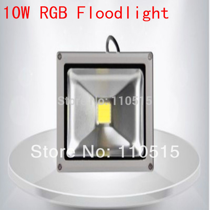 5pcs/lot 10w rgb flood light 110v/240v waterproof landscape lamp 120 degrees low heat rgb led floodlight