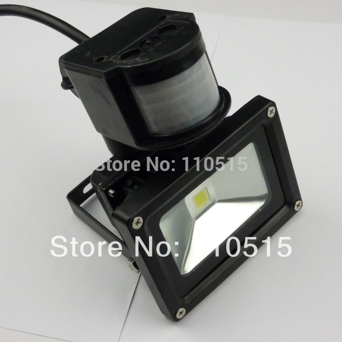 fedex 10w sensor led light infrared motion wall outdoor floodlight 85-265v 900lm 120degree ip65 90% power factor