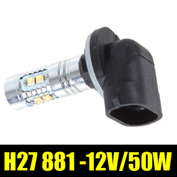 car lights h27 881 led 50w cree high power fog light bulb lamp dc 12v white 1pcs/lot zm00223
