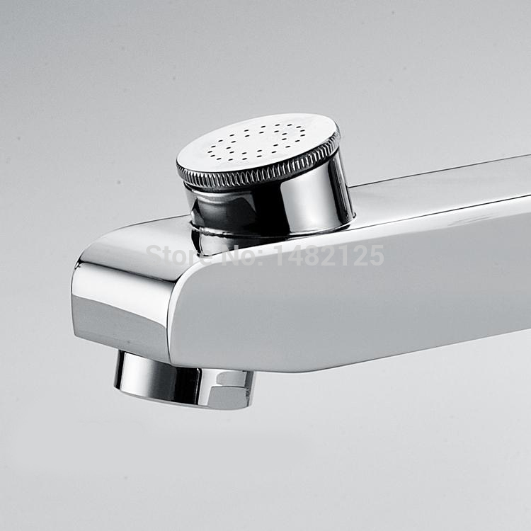 2015 new arrival patent design lead single lever solid brass functional bathroom faucet taps mixer