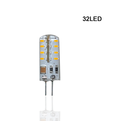 smd 3014 g4 3w 4w 5w 6w led crystal lamp light dc 12v / ac 220v silicone body led bulb chandelier 24led,32led,48led,64leds10pcs