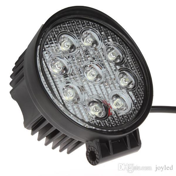 4 x 4 27w led work light 30 degree high power led offroad light round off road led work lamp for car