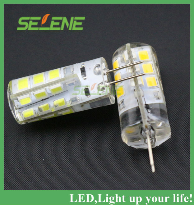 10pcs energy-saving slicone mini spotlight 12v g4 3w 300lm 24-led smd 2835 led light bulb led corn light