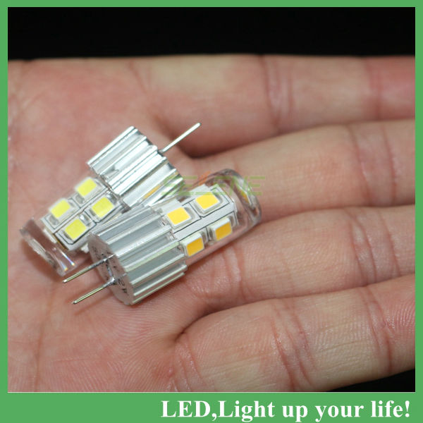 10pcs energy-saving slicone mini spotlight ac12v g4 3w 12led smd 2835 led light bulb led corn light