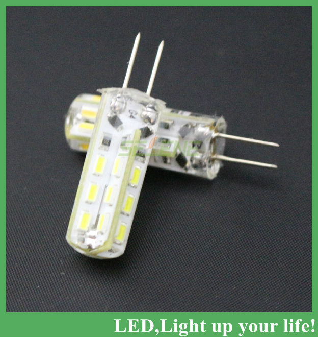 10pcs new arrival g4 2w 24 smd 3014 led bulbs chandelier crystallights dc 12v non-polar warm/cool white 10pcs/lot