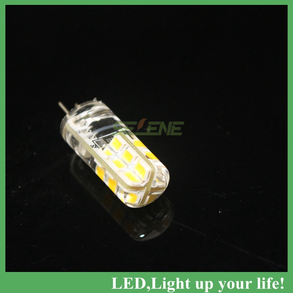 5pcs/lot ultra bright corn light g4 24leds smd 2835 ac220v 4w silicone led bulb mini spot lighting crystal chandelier lighting
