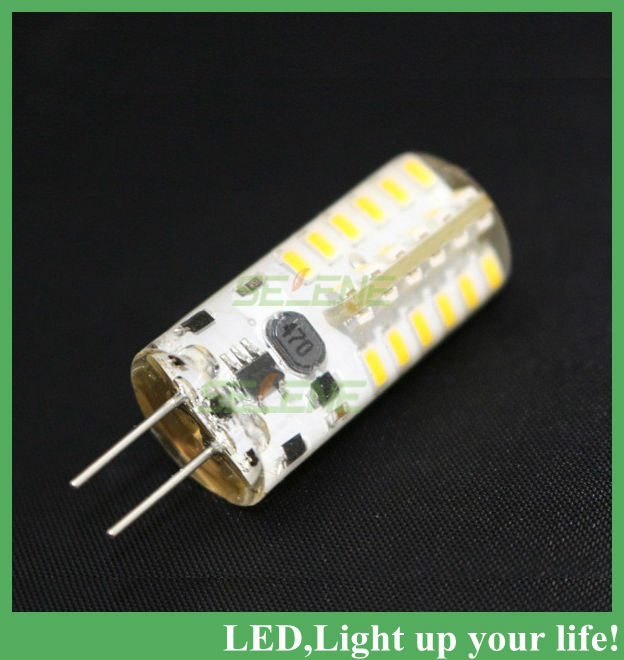 5pcs/lot ultra brightness cree g4 5w led spot light lamp led bulb ball 3014smd 12v dc 48leds warranty 2 years