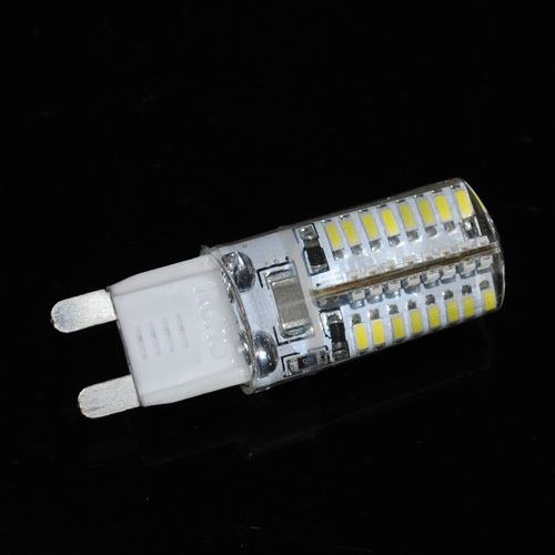 newest led crystal lamps g9 6w 3014 smd 64 led corn bulb pendant lights 220v spot light silicone chandelier cob droplight 1pcs