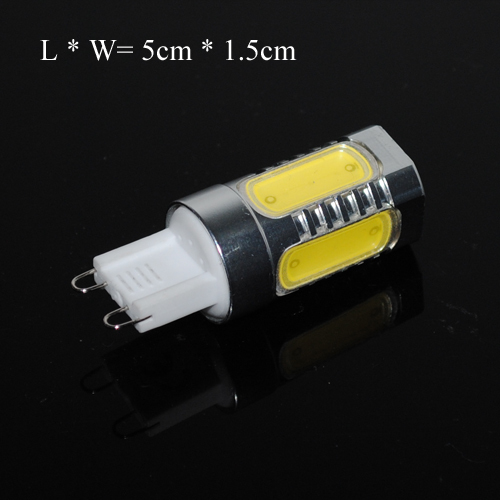 ultra bright led cree cob lamps 7w g9 ac 85v - 265v aluminum 5leds bulb 1050lm crystal chandeliers pendant lights 5pcs/lots