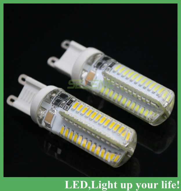 10pcs/lot led bulb lamp smd 3014 g9 9w 96led 600lm corn light 220v 360 degree replace halogen lamp