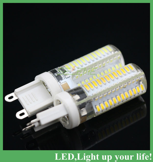10pcs/lot led bulb lamp smd 3014 g9 9w 96led 600lm corn light 220v 360 degree replace halogen lamp