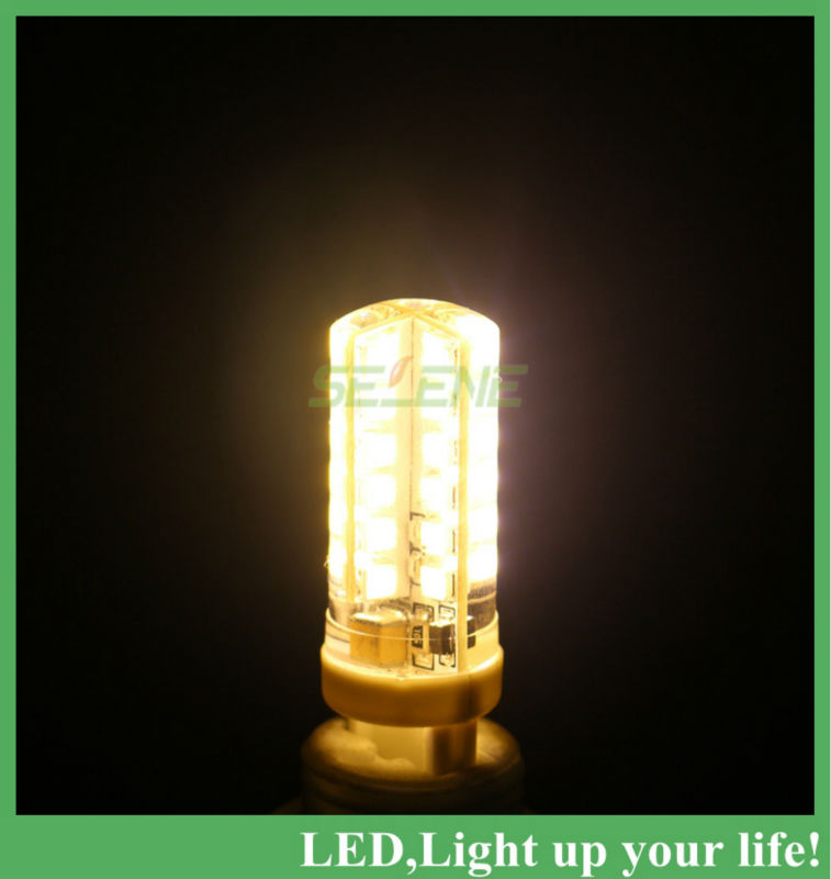 10ps/lot g9 220v 5w 2835 smd 48 led crystal lamp corn bulb droplight chandelier cob spotlight cool/warm white 360 degree
