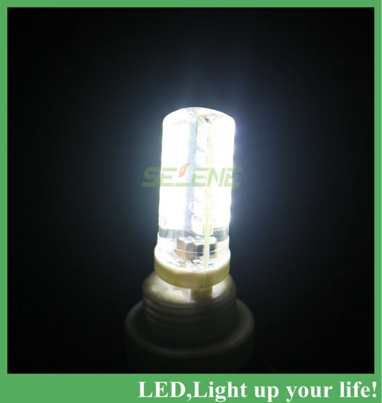 10ps/lot g9 220v 5w 2835 smd 48 led crystal lamp corn bulb droplight chandelier cob spotlight cool/warm white 360 degree